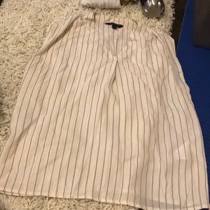 Sleeveless banana republic striped blouse